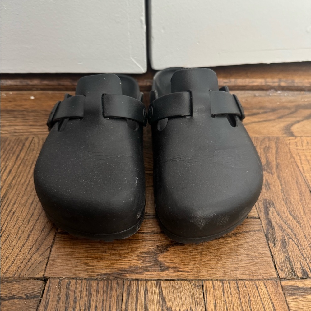 Kids Black Clogs